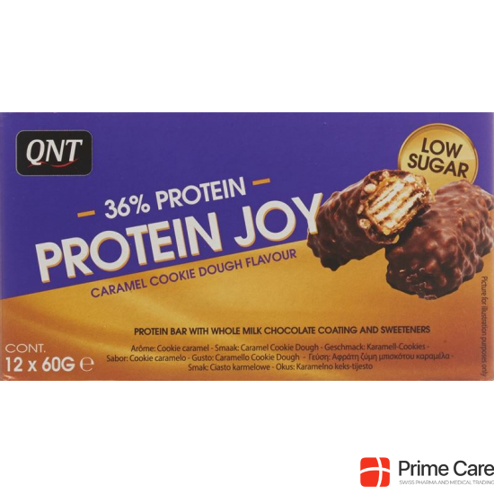 Qnt 36% Protein Joy Bar Low Sug Car&cook 12x 60g buy online