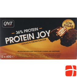 Qnt 36% Protein Joy Bar Low Sug Cook&cre 12x 60g