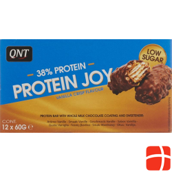 Qnt 38% Protein Joy Bar Low Sug Vani Cri 12x 60g