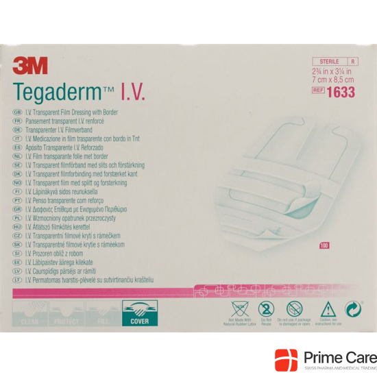 3M Tegaderm Iv für Katheter 7x8.5cm 100 Stück buy online