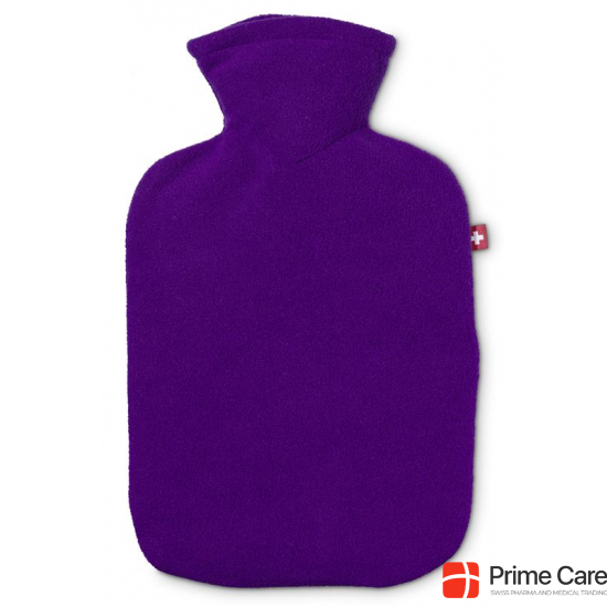 Emosan hot water bottle classic 1.8L fleece violet buy online