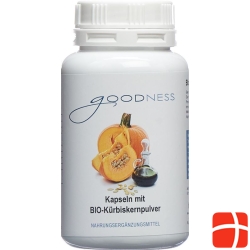 Goodness Bio-Kürbiskernpulver Kapseln 600mg 150 Stück