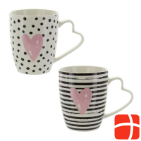 Herboristeria Tasse Pink Heart Ass