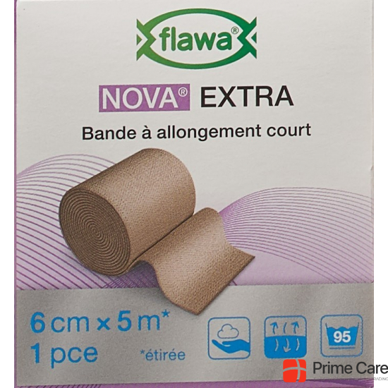 Flawa Nova Extra Short-Stretch Bandage 6cmx5m Skin-Coloured buy online