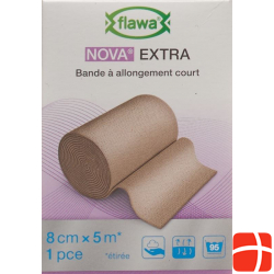 Flawa Nova Extra Short-Stretch Bandage 8cmx5m Skin-Coloured