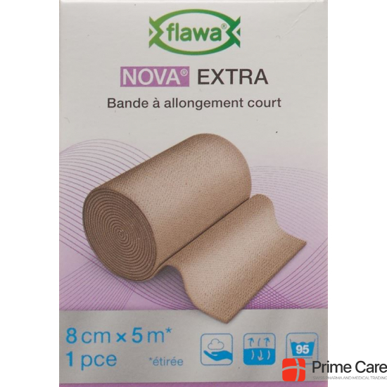 Flawa Nova Extra Short-Stretch Bandage 8cmx5m Skin-Coloured buy online