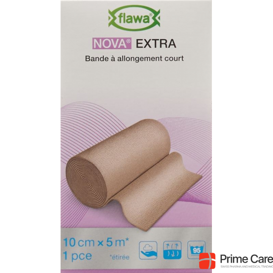 Flawa Nova Extra Short-Stretch Bandage 10cmx5m Skin-Coloured buy online