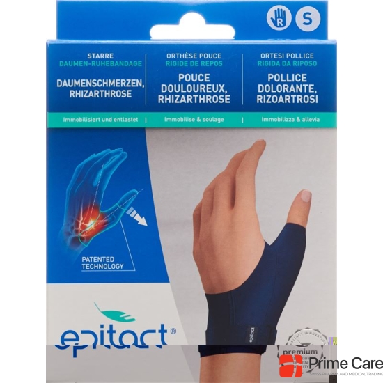 Epitact Rigid Thumb Rest Bandage S Right buy online