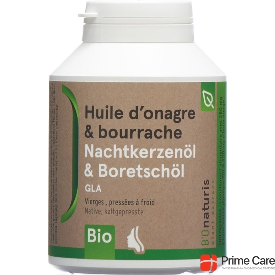 Bionaturis Nachtke+borretsch Kapseln 500mg 180 Stück buy online