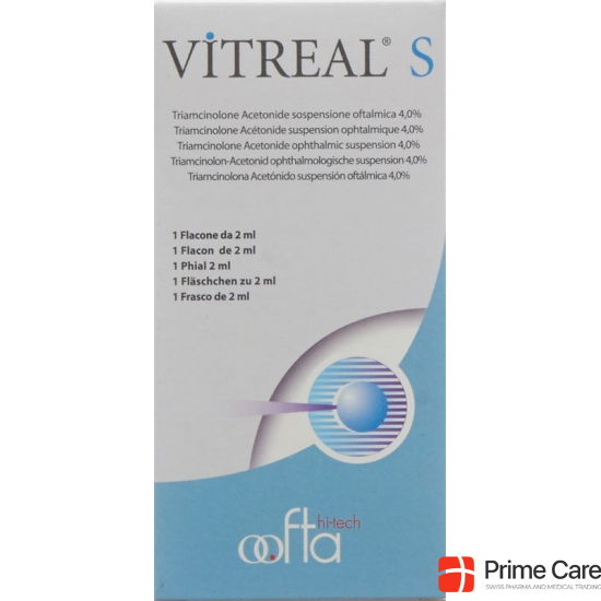 Vitreal S Ophthalmologische Suspension 4% Flasche 2ml buy online