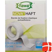 Flawa Nova Haft Cohesive Gauze Bandage 2.5cmx4m 2 Pieces