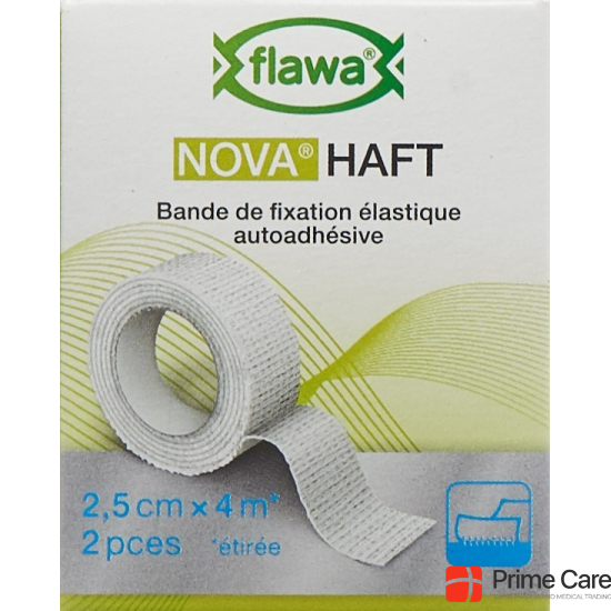 Flawa Nova Haft Cohesive Gauze Bandage 2.5cmx4m 2 Pieces buy online