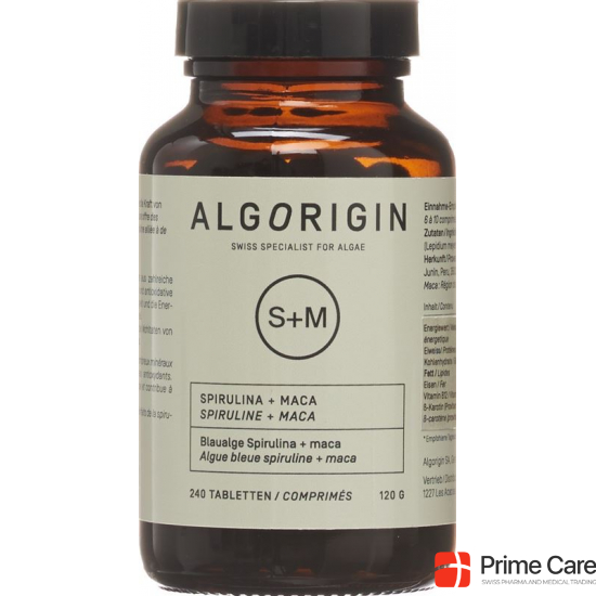 Algorigin Spiruline + Maca Tabletten 240 Stück buy online