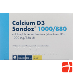 Calcium D3 Sandoz Pulver 1000/880 Beutel 30 Stück