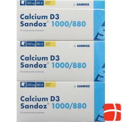 Calcium D3 Sandoz Pulver 1000/880 Beutel 90 Stück