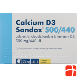 Calcium D3 Sandoz Pulver 500/440 Beutel 30 Stück