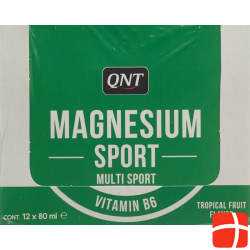 Qnt Magnesium Vit B6 Shot Tropical Frui 12x 80ml