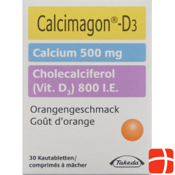 Calcimagon D3 500/800 Orange (o Aspar) Dose 30 Stück