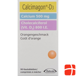 Calcimagon D3 500/800 Orange (o Aspar) Dose 90 Stück