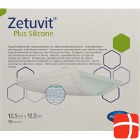 Zetuvit Plus Silicone 12.5x12.5cm 10 Stück