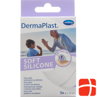Dermaplast Soft Silicone 6x10cm 5 pieces