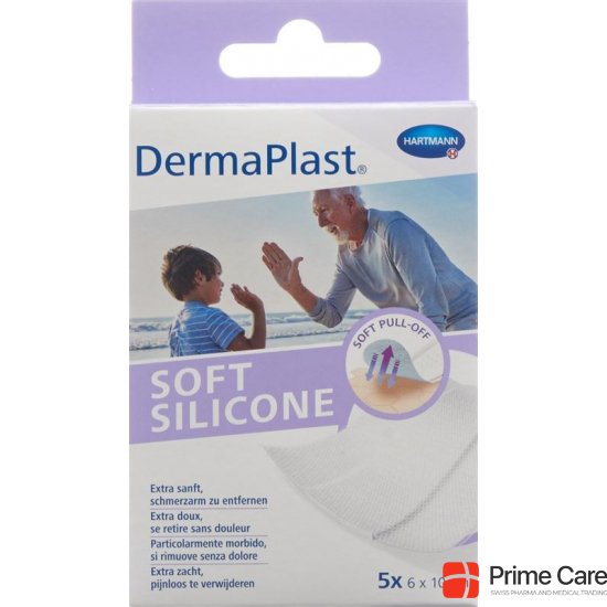 Dermaplast Soft Silicone 6x10cm 5 pieces buy online