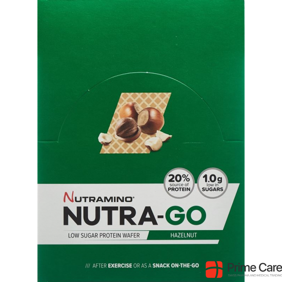Nutramino Nutra-go Protein Wafer Hazeln 12x 39g buy online