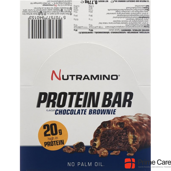 Nutramino Proteinbar Chocolate Brownie 12x 64g buy online