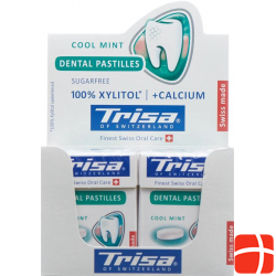 Trisa Dental Pastille Display Fresh Mint 12 Stück
