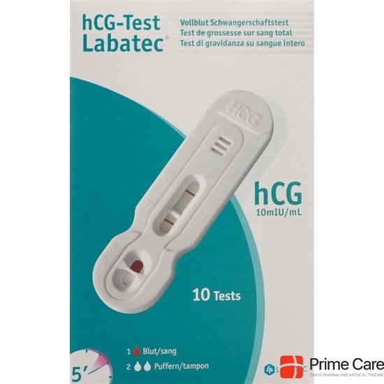 hCG test Labatec blood test pregnancy Professional Kit 10 pcs