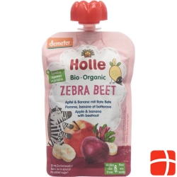 Holle Zebra Beet - Pouchy apple banana beetroot 100 g