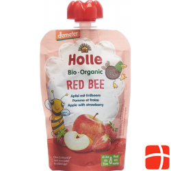 Holle Red Bee Pouchy Apple Strawberry 100g