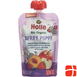 Holle Berry Puppy - Pouchy apple & peach with forest berries 100g