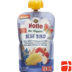 Holle Bluebird - Pouchy pear apple & blueberry oat 100 g