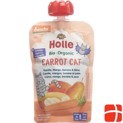 Holle Carrot Cat - Pouchy carrot mango banana & pear 100g