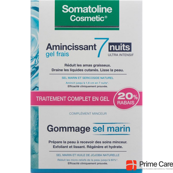 Somatoline 7naechte Gel 250ml +meersalz-peel 350g buy online