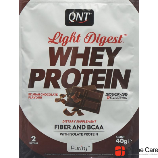 Qnt Light Digest Whey Protein Belgian Choco 40g buy online