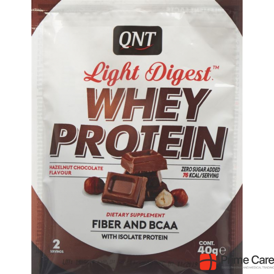 Qnt Light Digest Whey Protein Hazelnut Choco 40g buy online