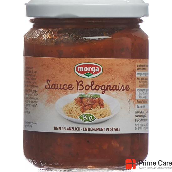 Morga Sauce Bolognaise mit Soja Bio Glas 250g buy online