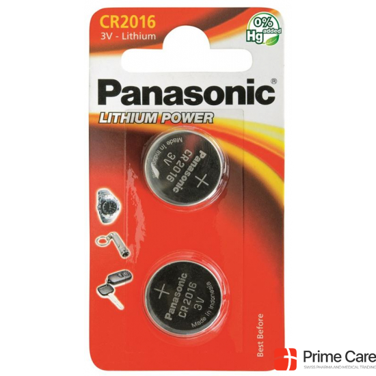 Panasonic Batterien Knopfzelle Cr2016 2 Stück buy online