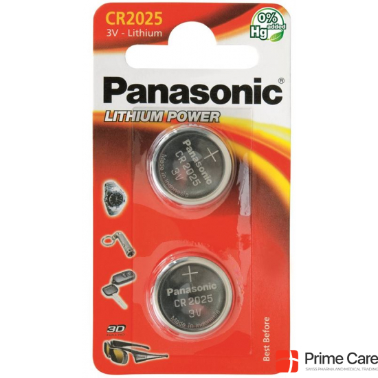 Panasonic Batterien Knopfzelle Cr2025 2 Stück buy online