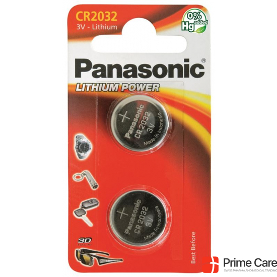 Panasonic Batterien Knopfzelle Cr2032 2 Stück buy online