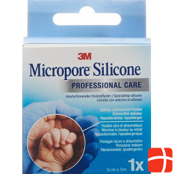 3M Micropore Silicone Adhesive Plaster 5cmx5m