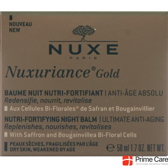 Nuxe Nuxuriance Gold Baume Nuit Nutri Fort 50ml buy online