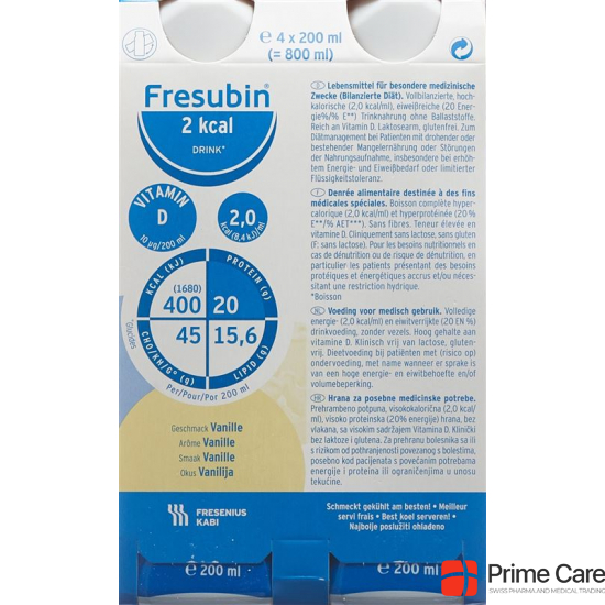 Fresubin 2 Kcal Drink Vanille Neu 4 Flasche 200ml buy online