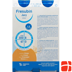 Fresubin Jucy Drink Orange 4 Flatcap 200ml