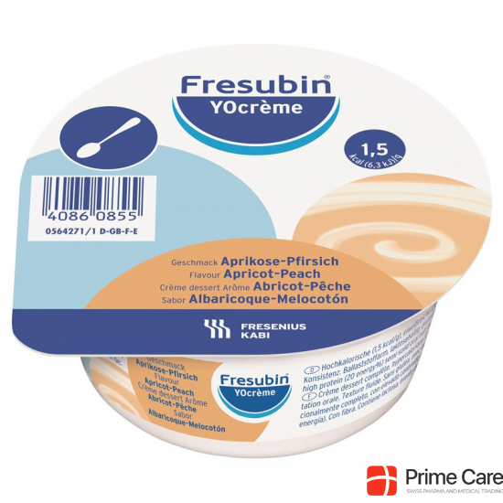 Fresubin Yocreme Aprikose-Pfirsich Neu 4x 125g buy online
