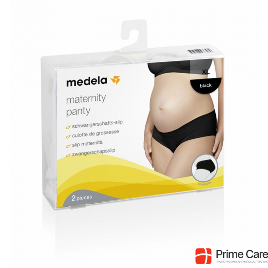 Medela Schwangerschafts-Slip XL Schwarz 2 Stück buy online