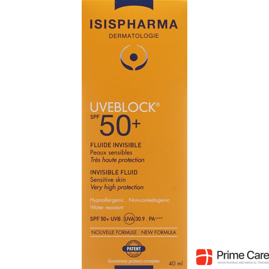 Isis Pharma Uveblock Fluide Invisible SPF 50+ 40ml buy online