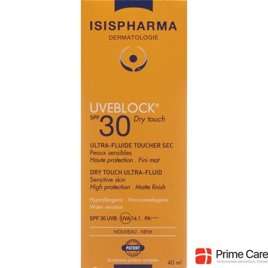 Isis Pharma Uveblock Dry Touch SPF 30 Tube 40ml buy online